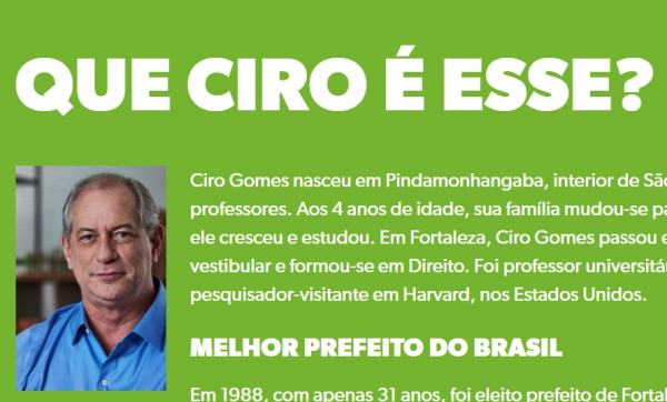 PDT garante que vai ter palanque para Ciro Gomes no Paran Bem