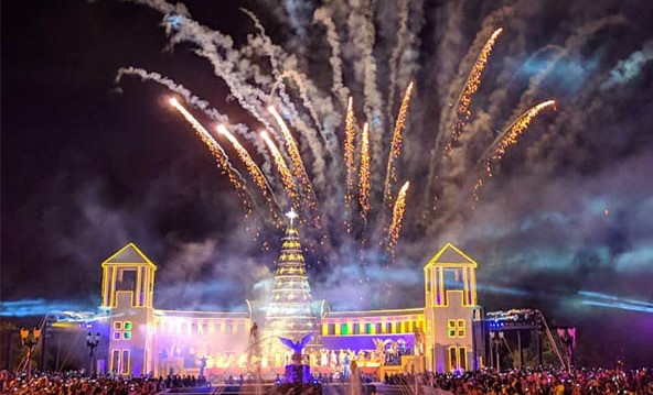 É certo soltar fogos de artifício de noite quando há jogos de