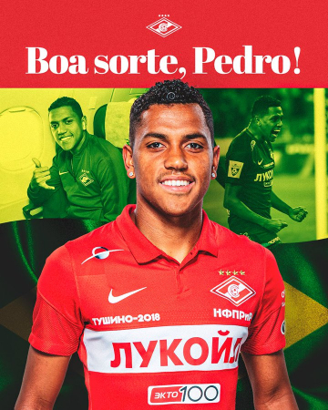 Spartak divulga primeiras imagens de Pedro Rocha no clube