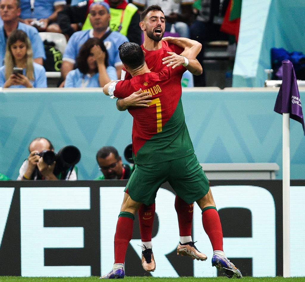 Bruno Fernandes decide, Portugal bate Uruguai e vai às oitavas da Copa