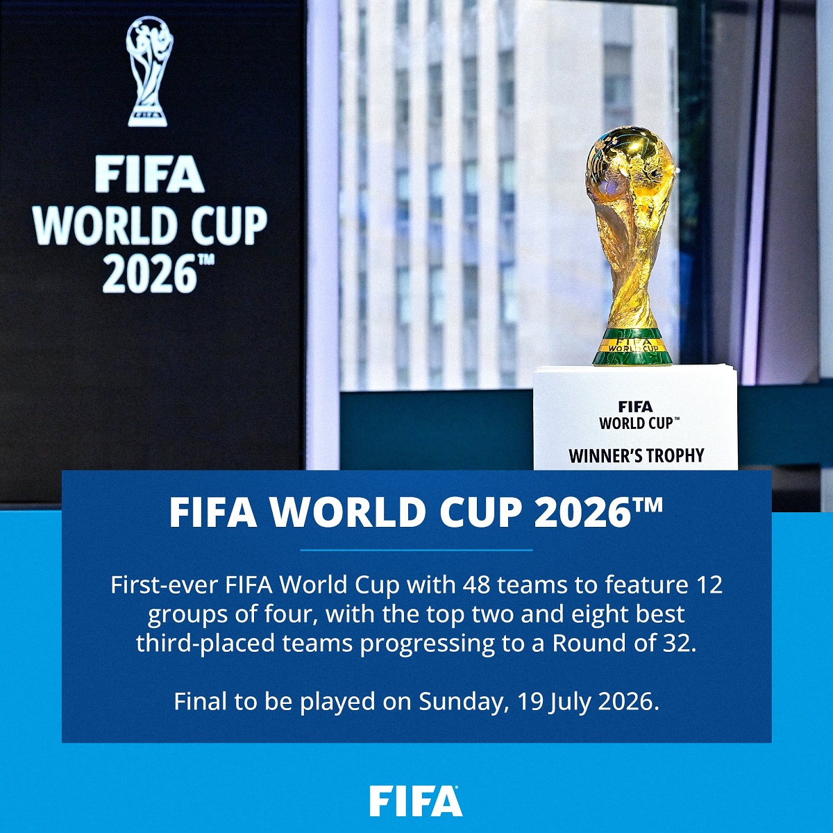 Com jogos em três países, Fifa anuncia cidades-sede da Copa de 2026