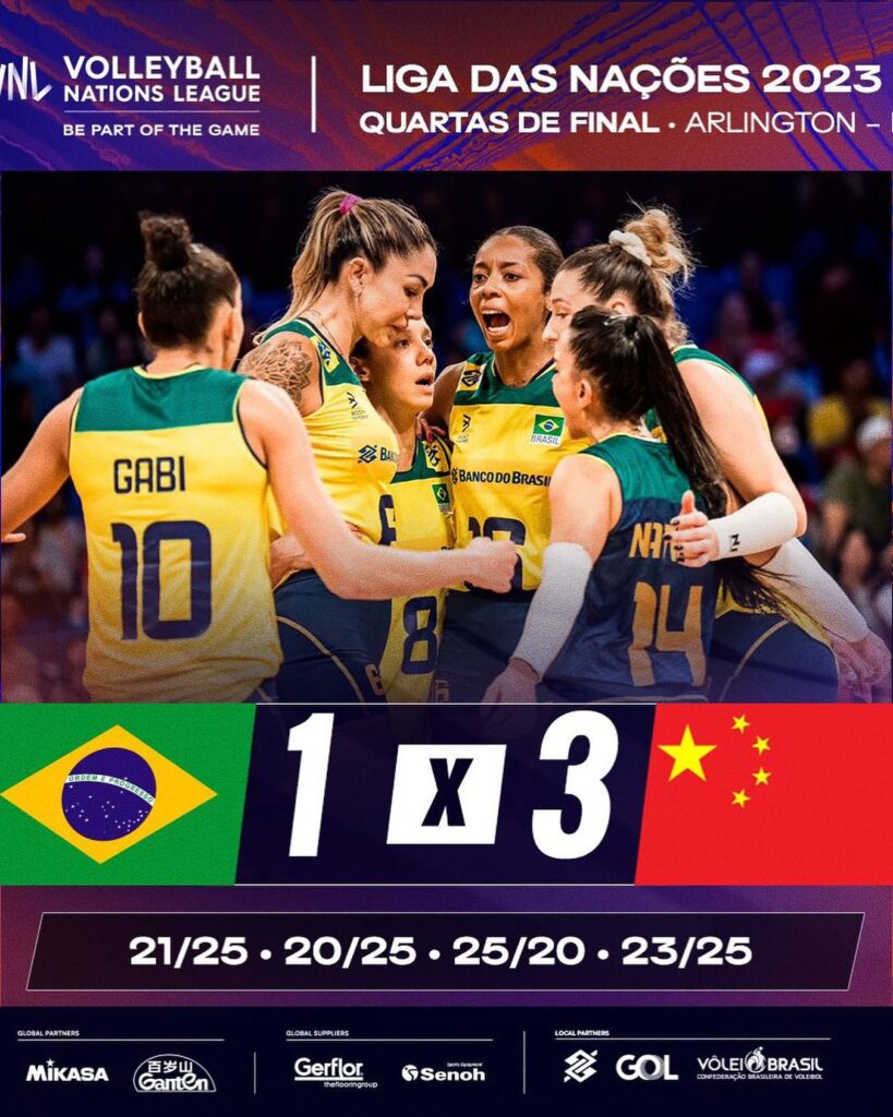 Em busca de título inédito, Brasil é derrotado pela China na estreia da  Liga das Nações de Vôlei