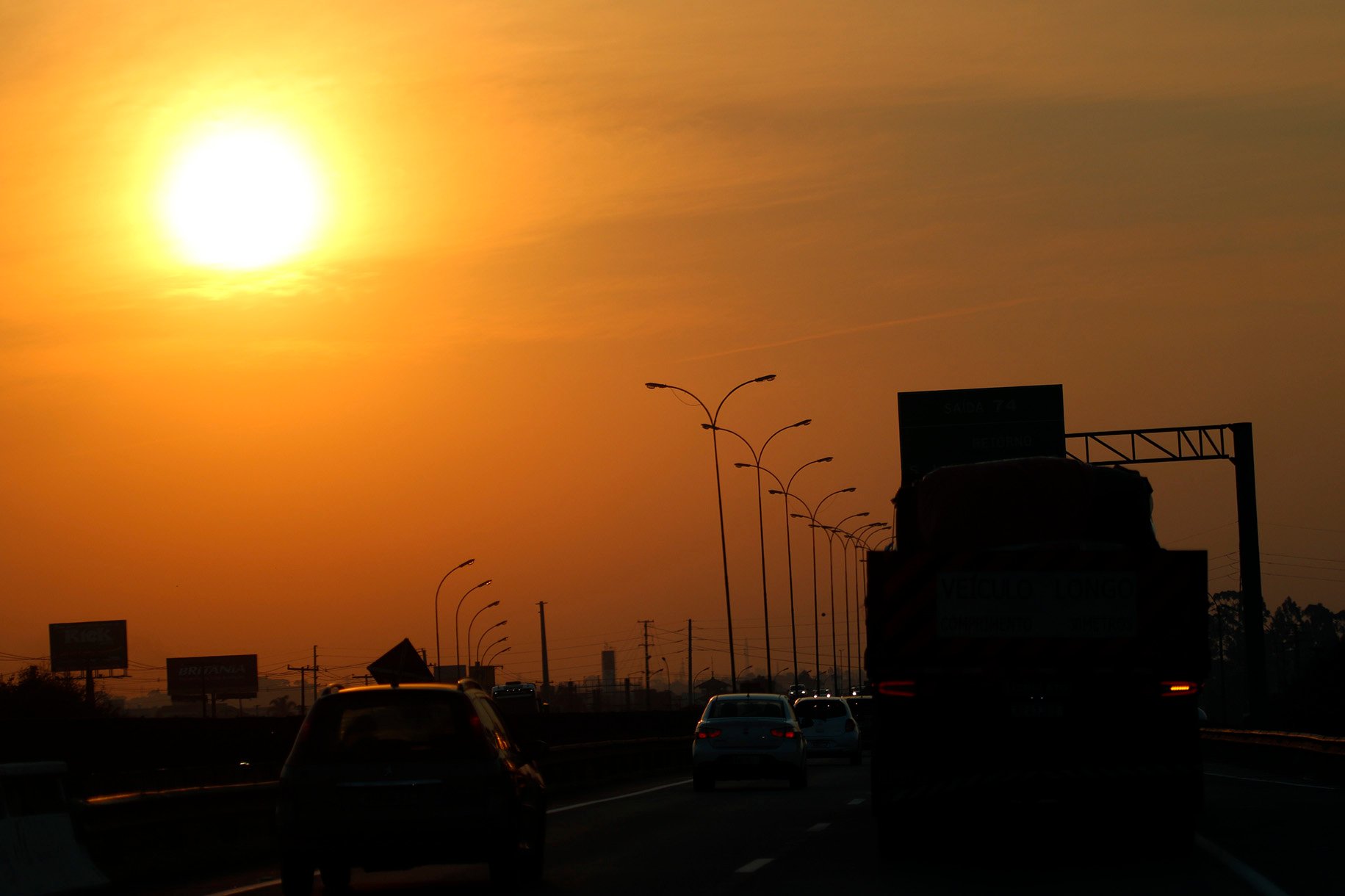 Onda de calor fora de época no Paraná (Foto: Franklin de Freitas)