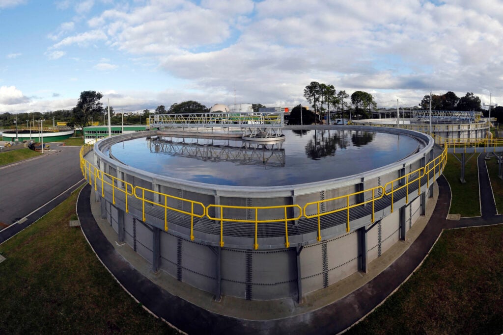 Estação de Tratamento de Esgoto Belém, em Curitiba. ETE é a maior da Sanepar no PR