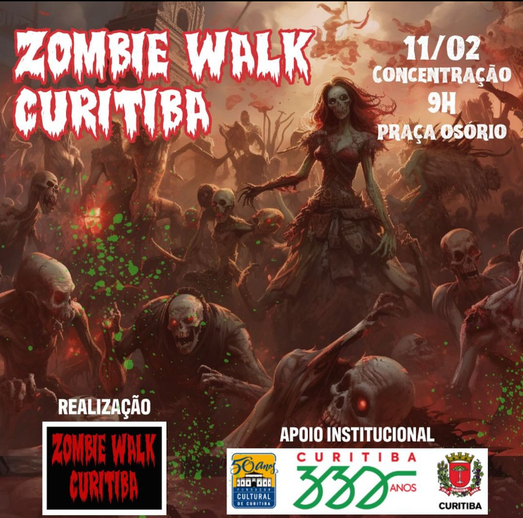 Zombie Walk Curitiba já tem data confira quando e onde será a