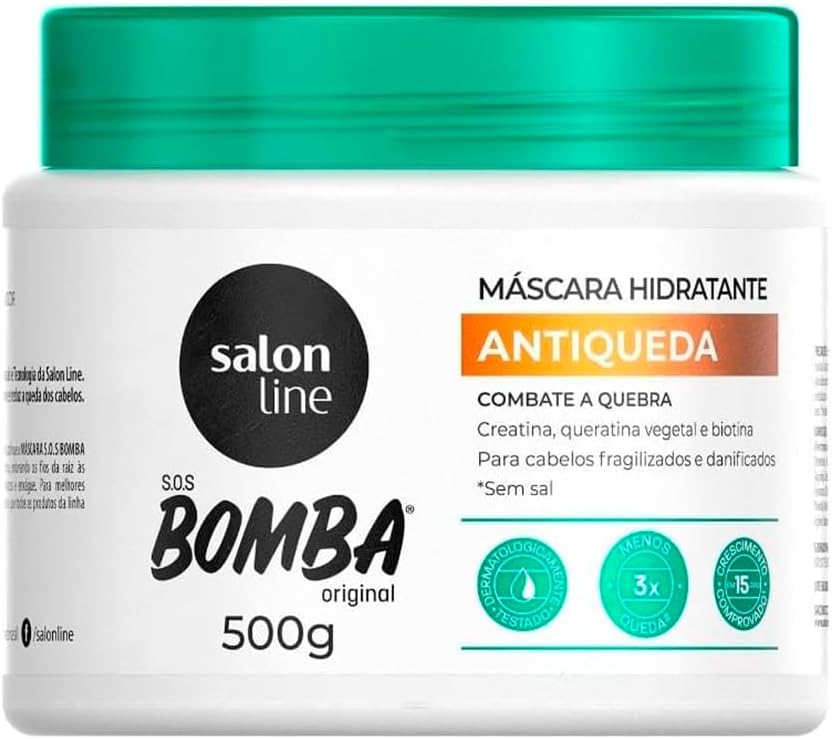Máscara Capilar Salon Line SOS Bomba Antiqueda 500g