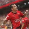 Pablo comemora gol pelo Athletico
