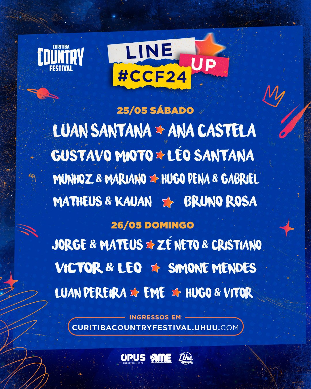 Curitiba Country Festival 2024 lança programação completa e venda de