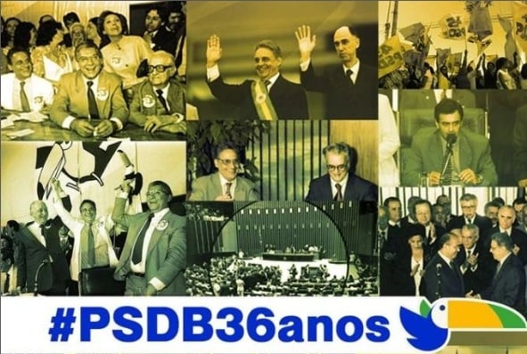 PSDB 36 anos comemora