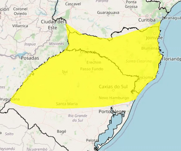 Paraná entra em alerta amarelo para queda de temperatura. Veja quando e quais áreas serão afetadas
