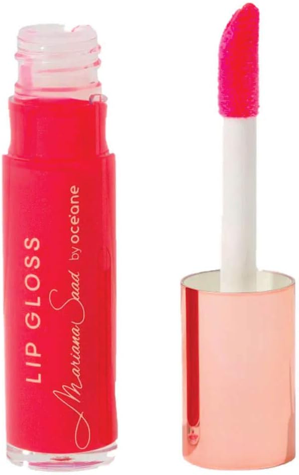 Brilho Labial Vermelho Mariana Saad By Océane - Lip Gloss Berry Pink 4g