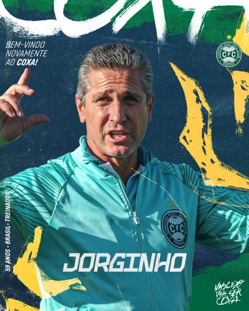 Coritiba contrata o técnico Jorginho