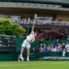 O tenista paranaense Thiago Wild em Wimbledon