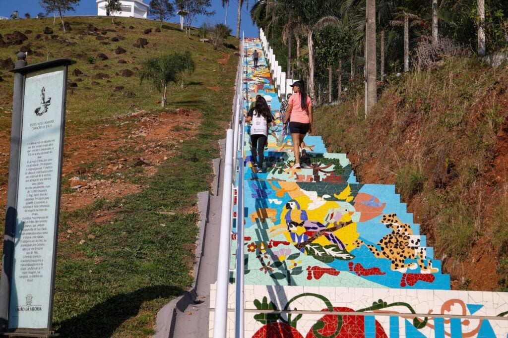 Escadaria Morro do Cristo , Uniao da Vitória Foto Gilson Abreu