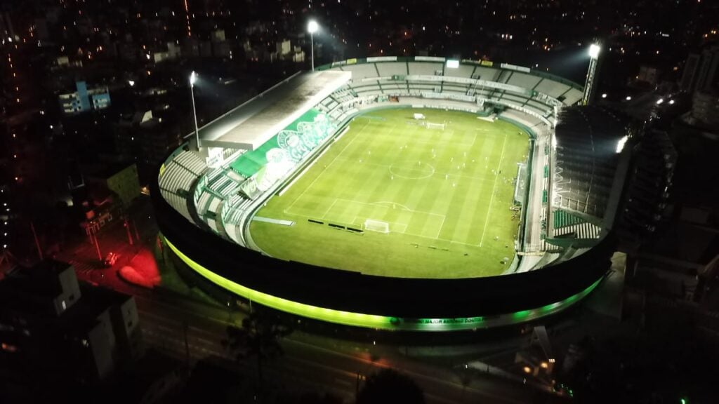 O estádio Couto Pereira, do Coritiba: ingressos Brasil x Equador