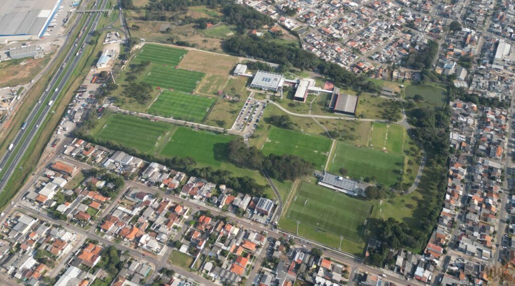 O CT do Caju, do Athletico Paranaense: treino da seleção brasileira em Curitiba