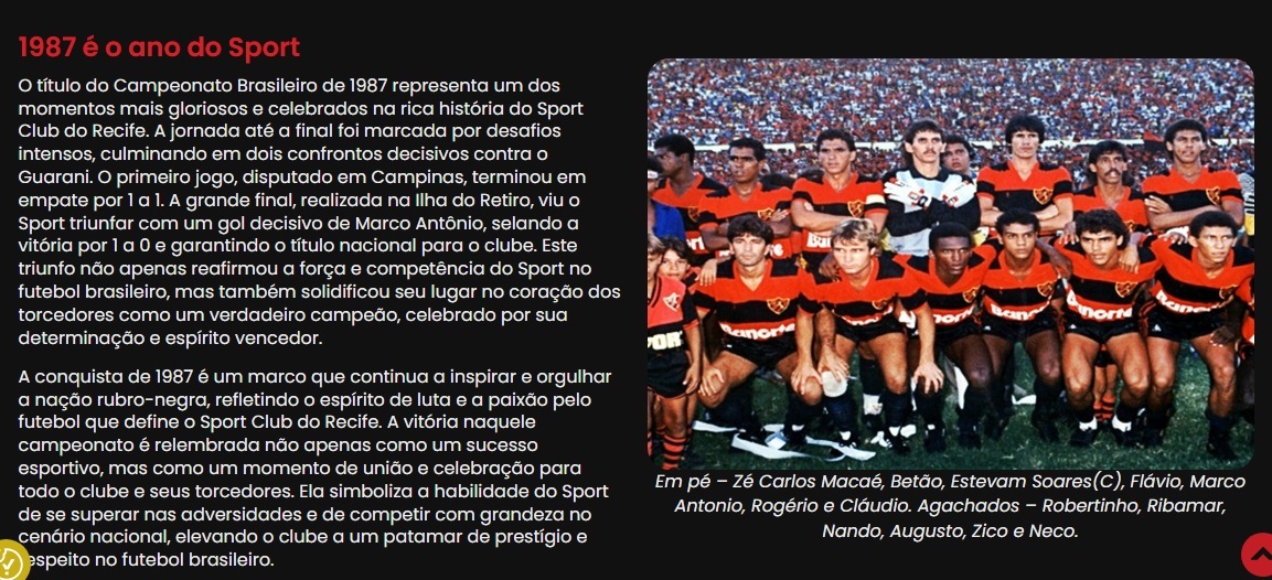 Sport campeão brasileiro