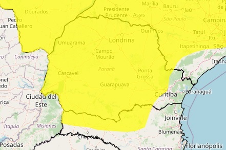 Alerta do Inmet: baixa umidade no Paraná