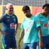 Dorival Júnior, Paquetá e Militão no treino de quarta-feira