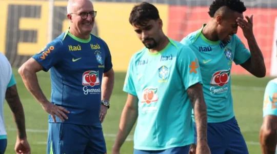 Dorival Júnior, Paquetá e Militão no treino de quarta-feira