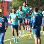 Seleção brasileira em Curitiba: treino no CT do Caju