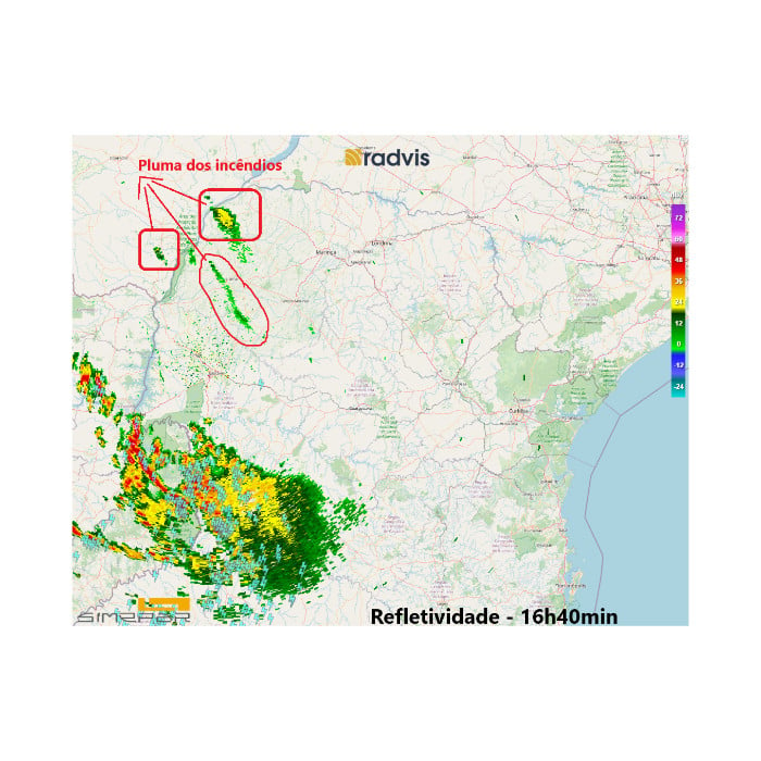 mapa do parana tempo