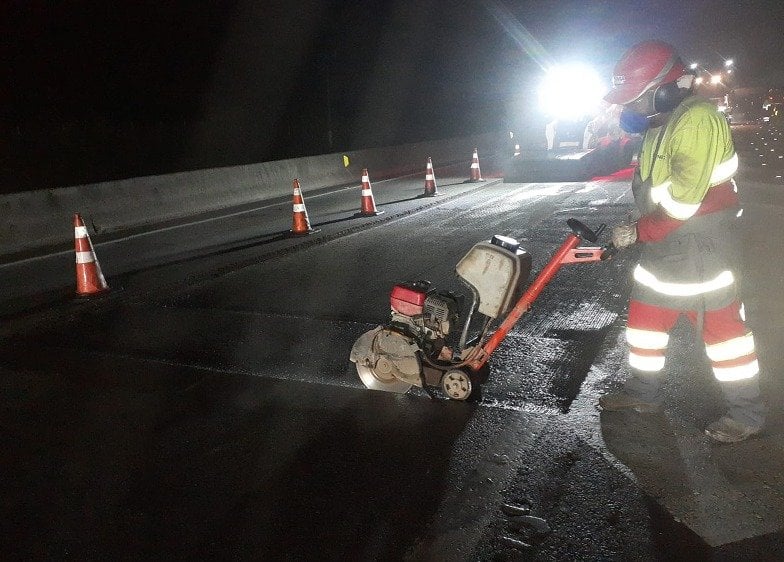 obras no contorno leste