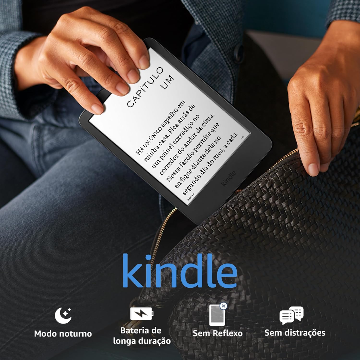  Kindle 11ª Geração (modelo 2022) – Mais leve, com resolução de 300 ppi e o dobro de armazenamento - Cor Preta