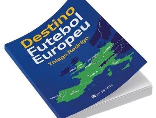 Livro Destino Futebol Europeu, do jornalista Thiago Rodrigo