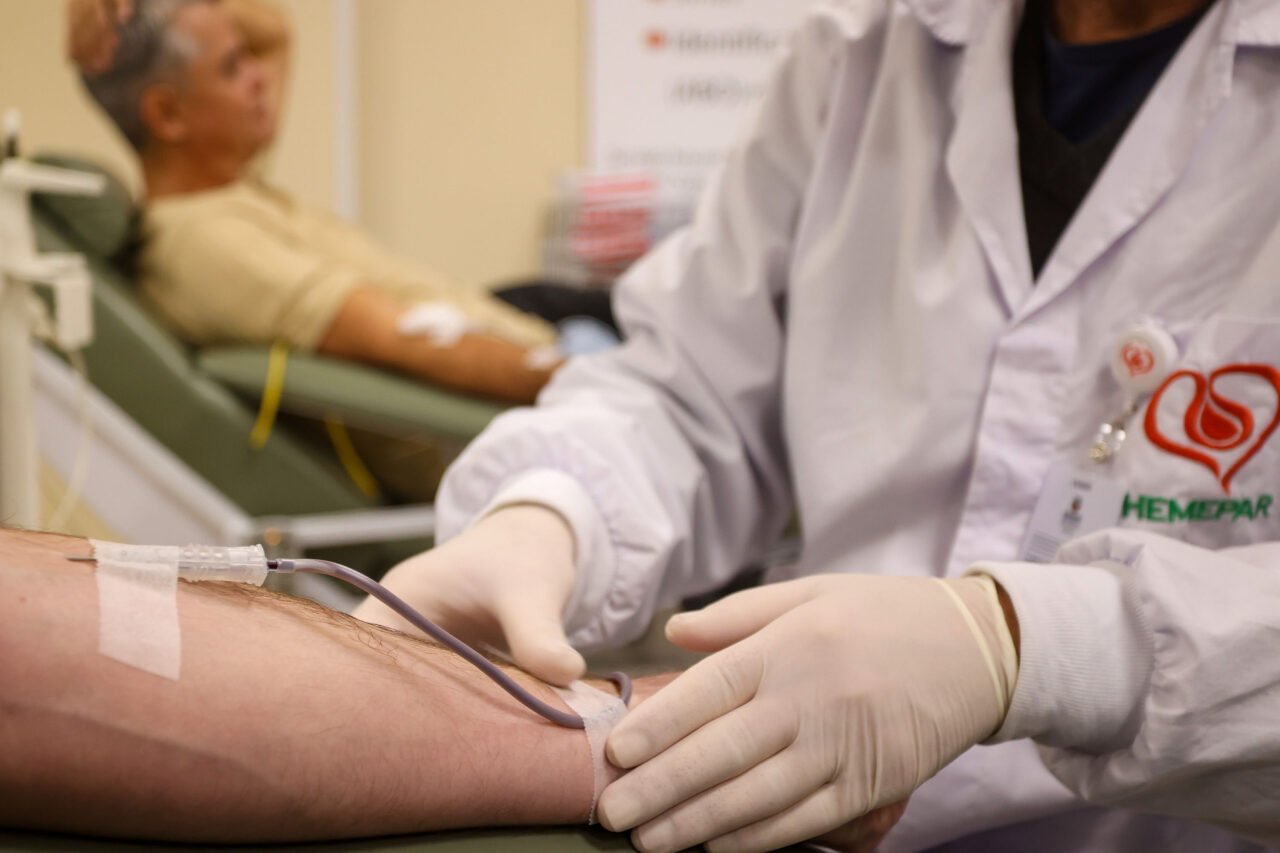 Hemepar, doação de sangue Foto Gilson Abreu